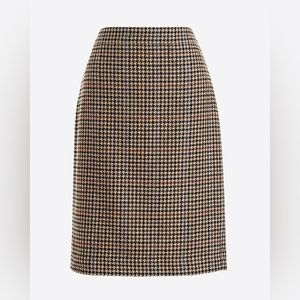 J. Crew - Houndstooth Pencil Skirt